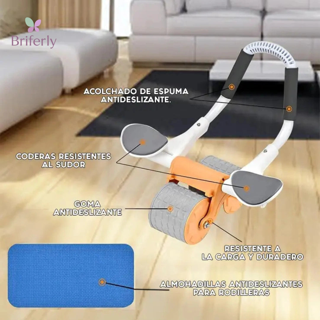 Tu Gimnasio en Casa: Rodillo Abdominal con Soporte Automático, Ejercicios Seguros y Efectivos desde Casa
