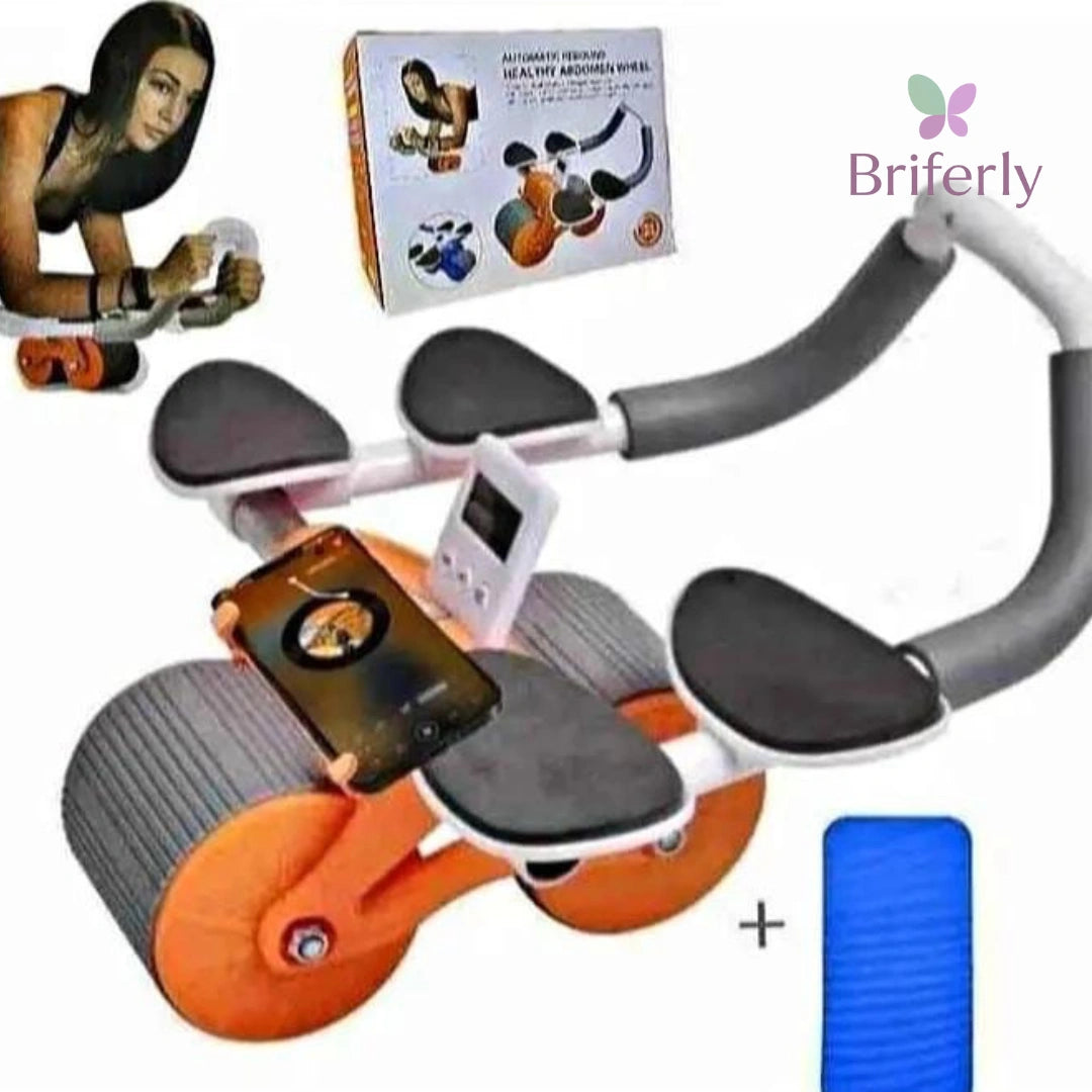 Tu Gimnasio en Casa: Rodillo Abdominal con Soporte Automático, Ejercicios Seguros y Efectivos desde Casa