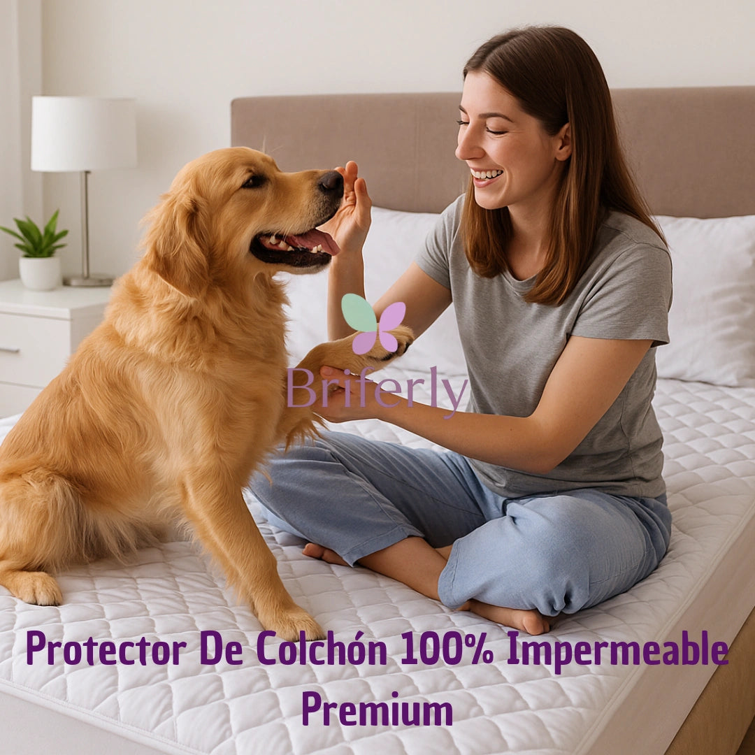 Protector De Colchón 100% Impermeable Premium Colombiano