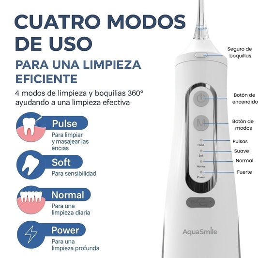 Cansado del sarro y la placa que ni el cepillo elimina, Descubre HydroClean Pro, la limpieza profunda que deja tu boca fresca en segundos.